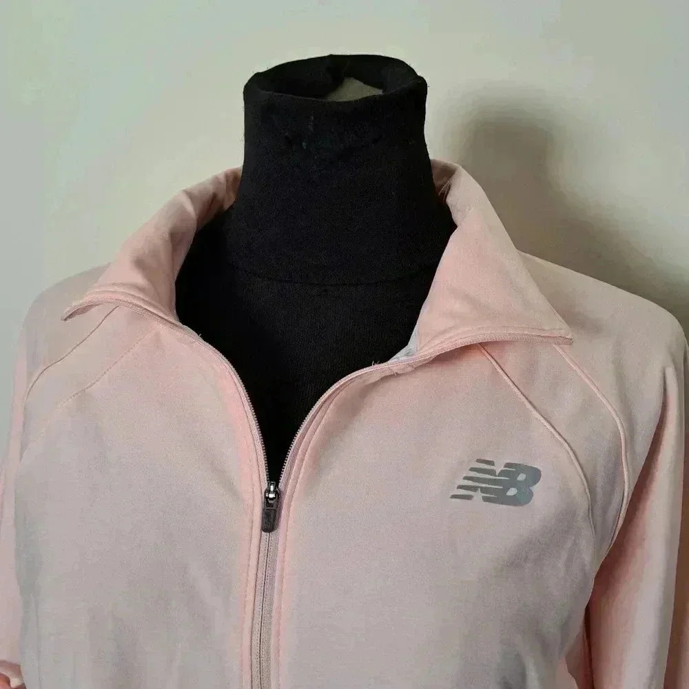 New Balance Half Zip Pullover Peach Large Active Top Lightweight Performance Top - Picture 8 of 12